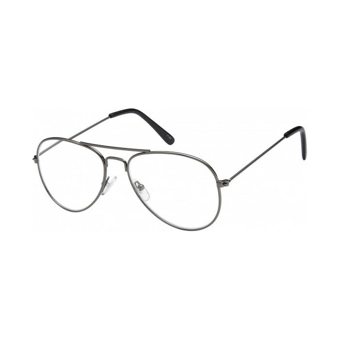 Grote Piloten Leesbril Metaal Gunmetal Gunmetal