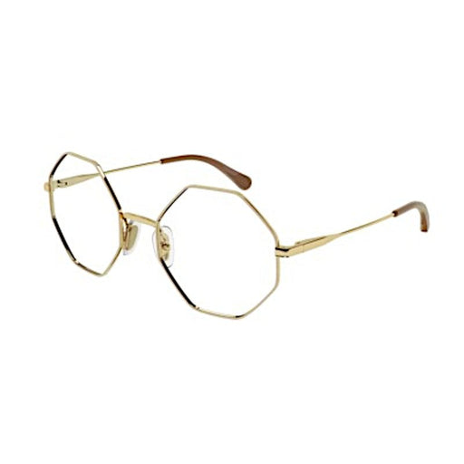 Dames leesbril achthoekig glas Goud Goud