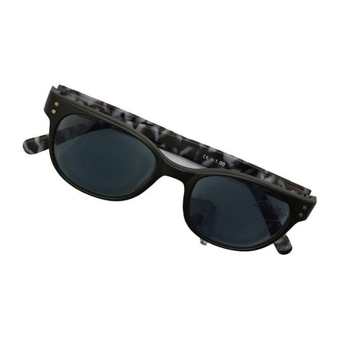 Dames zonneleesbril met breimotief Zwart Zwart