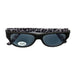Dames zonneleesbril met pantermotief Zwart Zwart