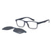 Heren leesbril met zonneclip blauw Blauw Blauw