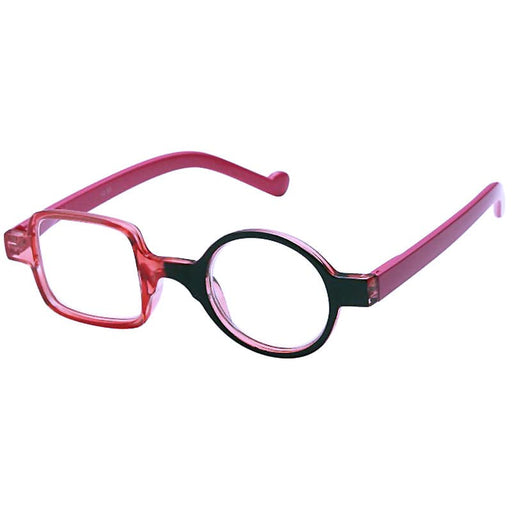 Hippe Leesbril Vierkant Rond Roze Roze Roze
