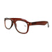 Leesbril Wayfarer Caramelbruin Bruin Bruin