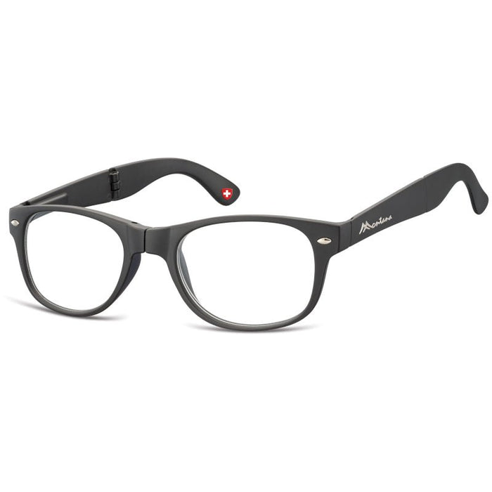 Opklapbare leesbril Wayfarer Zwart Zwart