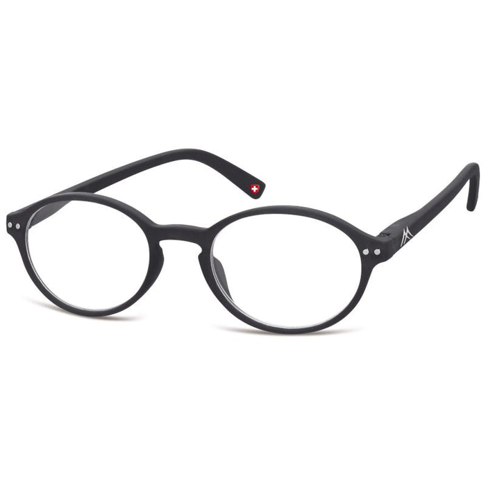 Ovale Leesbril Zwart Zwart
