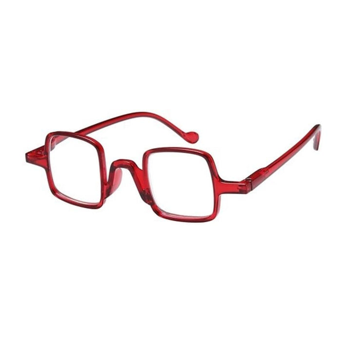 Vierkante leesbril rood Rood Rood